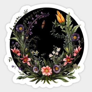 Botanical Wildflowers Sticker